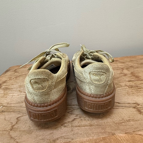 Puma Classic Platform Gold Glitter Sneakers - Picture 7 of 7